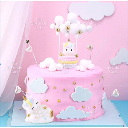 Colorful Rainbow Cloud DIY Topper Decoration