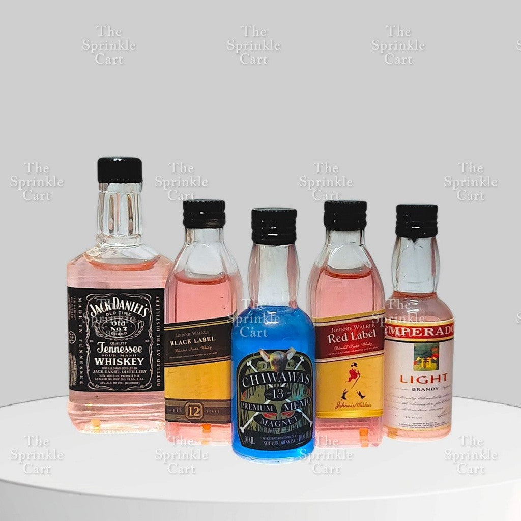 Mini Liq uor Cake Topper Decoration FOR DISPLAY ONLY
