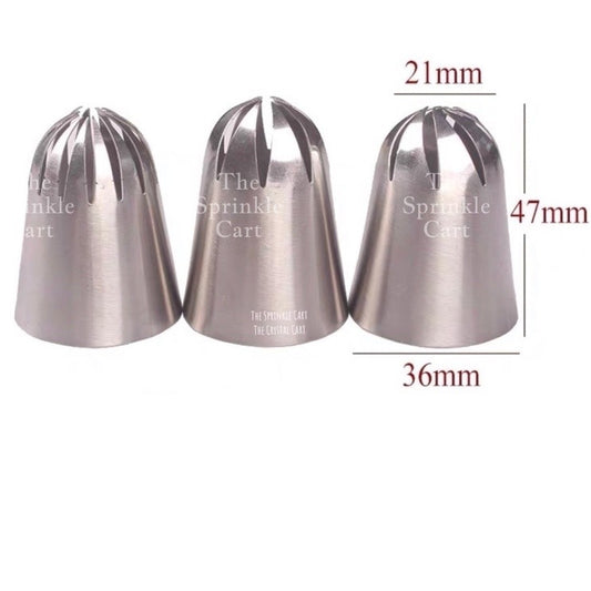 Swirl Russian Nozzle Icing Tip Cake Baking Tool TSC