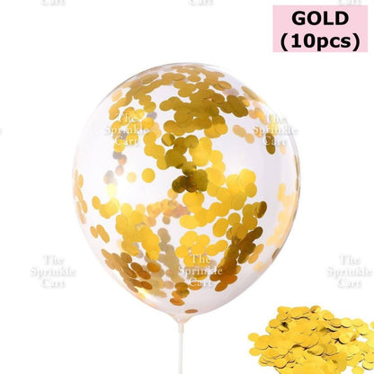 10pcs Metallic Confetti Balloon for DIY Party Decoration TSC