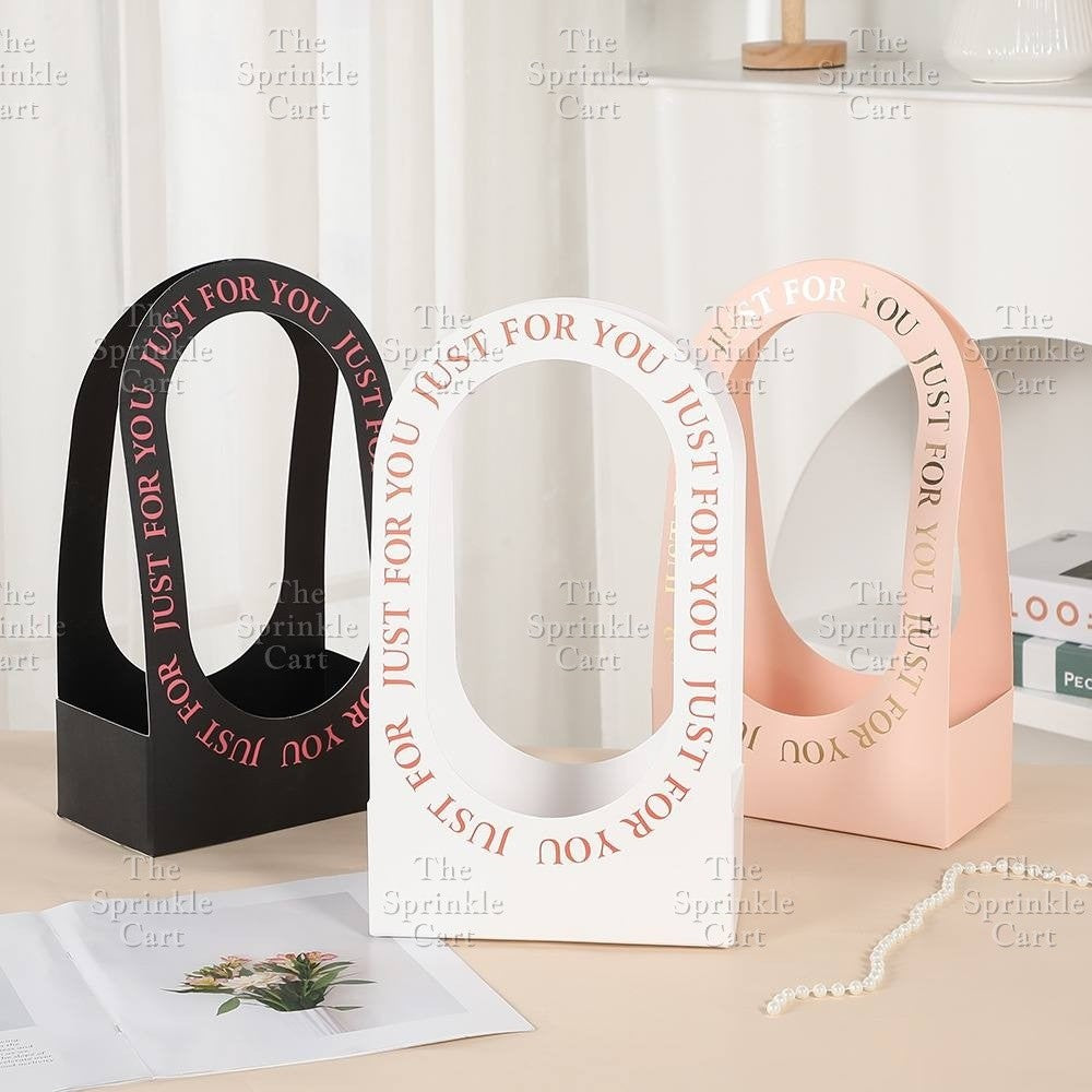 1pc Flower Basket Paper Holder for Floral Arrangement DIY Gift Bouquet TSC