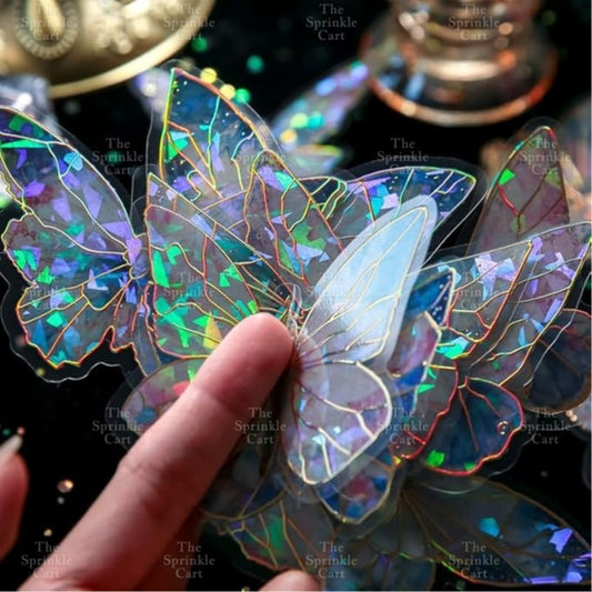 20pcs Set PET Laser Butterfly for DIY and Cake Decoration TSC