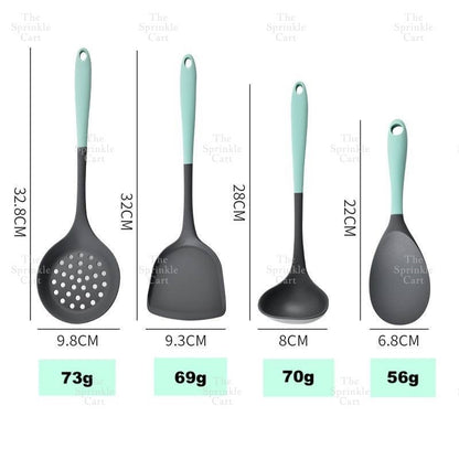Long Handle Non-Stick Silicone Kitchen Tool TSC