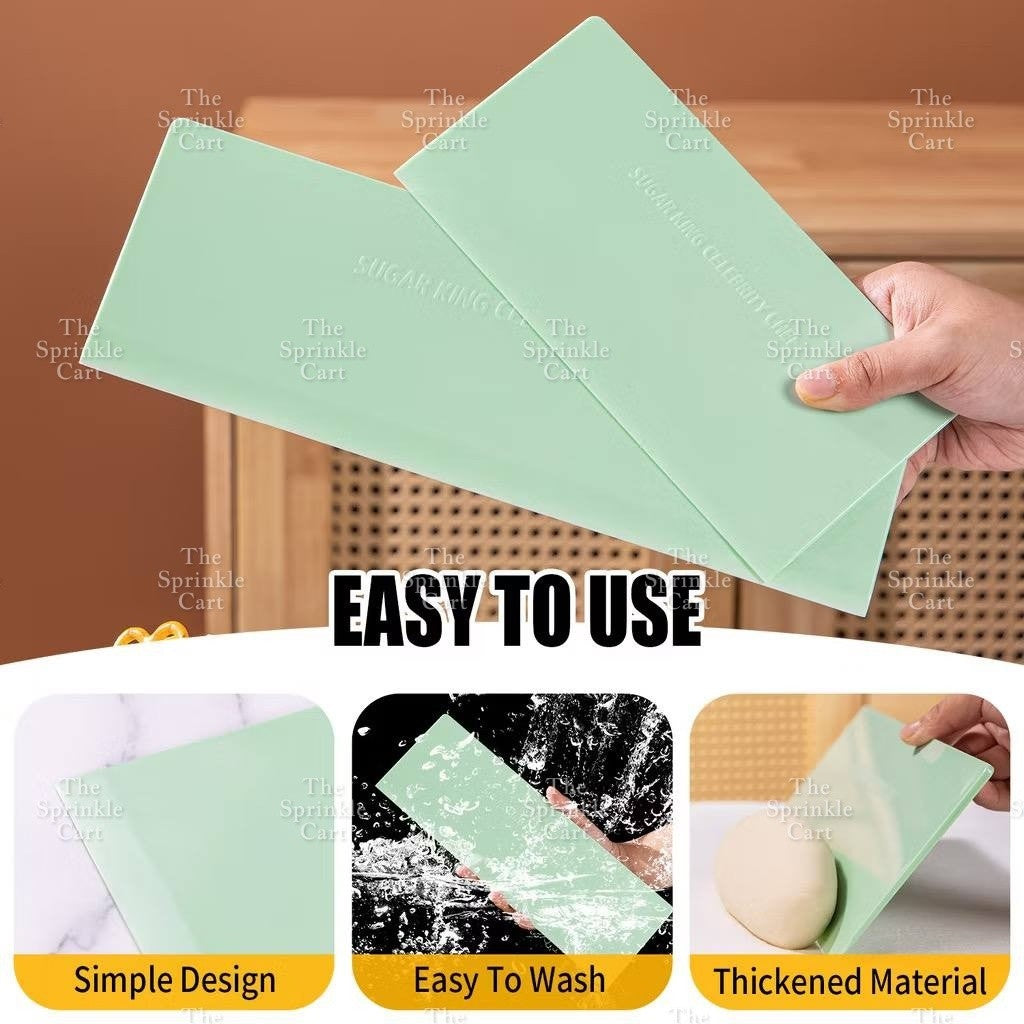 Soft Scraper Fine Edge Straight Cake Smoother and Trowel Baking Tool