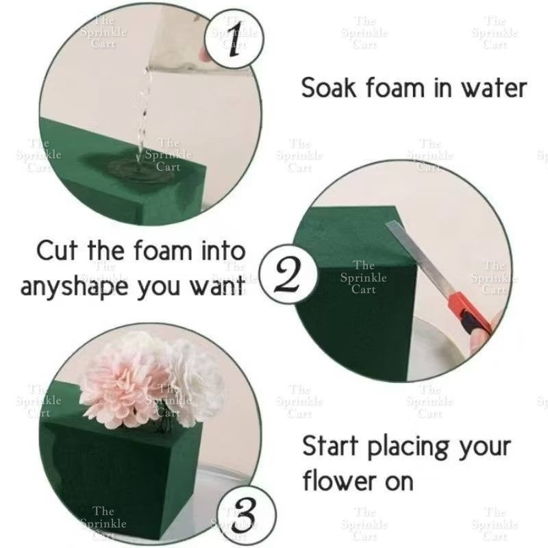 Flower Plant Foam Bed Cuttable Block TSC