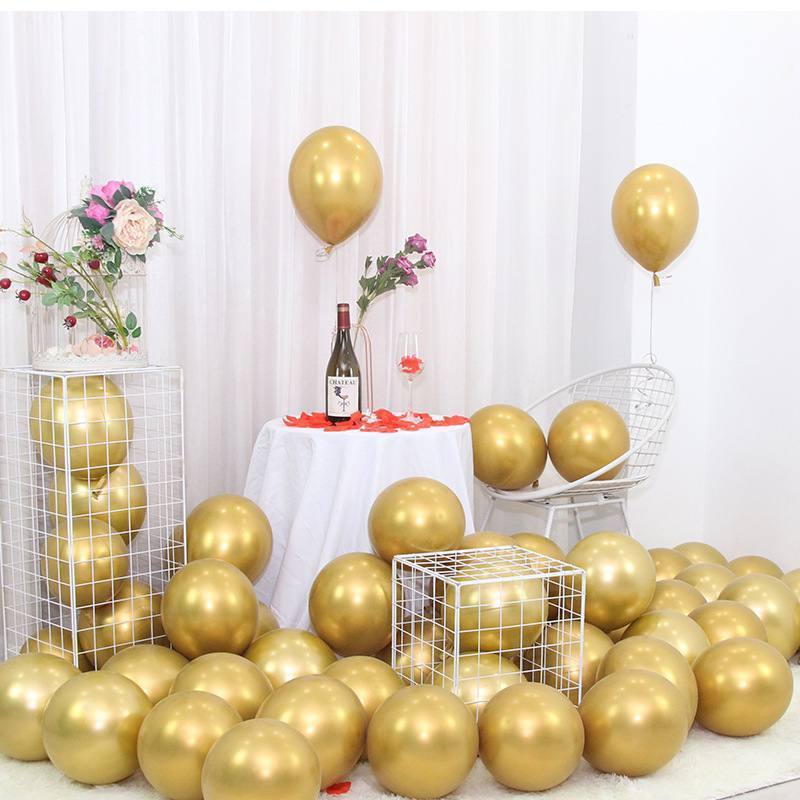 10pcs Metallic Confetti Balloon for DIY Party Decoration TSC