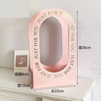 1pc Flower Basket Paper Holder for Floral Arrangement DIY Gift Bouquet TSC