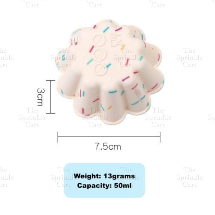 Cute Sprinkle Design Silicone Molder Non-stick Cake Muffin Baking Mold TSC