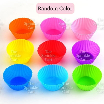 Random Color Silicone Cupcake DIY Shape Cups Mould TSC