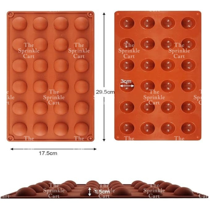 Diamond Heart Molder Geometric Heart Half Sphere Molder Semi Round Semi Circle Chocolate Molder
