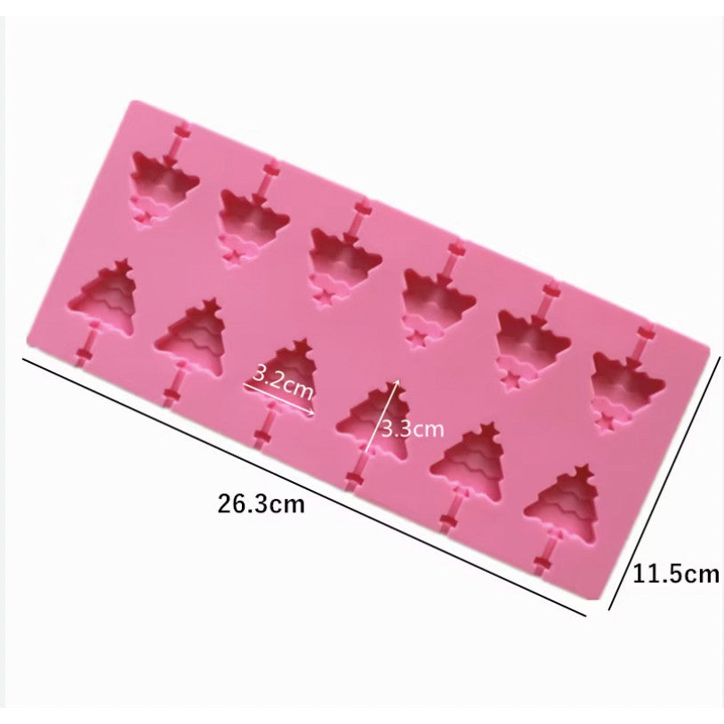 Christmas Theme Halloween Trick or Treat Silicone Chocolate Molder Kitchen Cake Decorating Tool