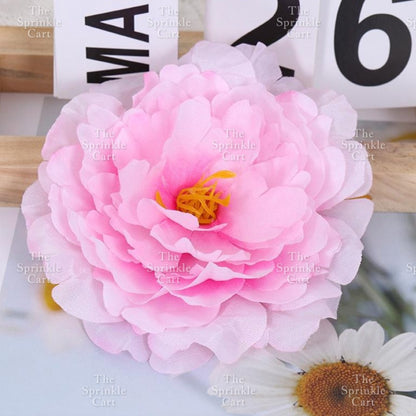 1pc Artificial Flowers Rose Peony Head  Cake Decoration