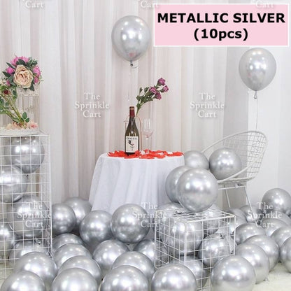 10pcs Metallic Confetti Balloon for DIY Party Decoration TSC
