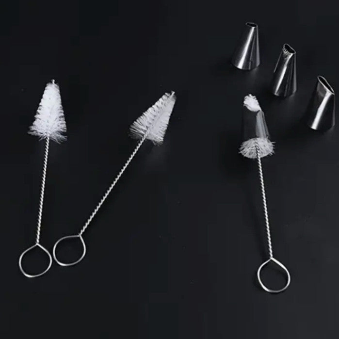 Nozzle Brush Cleaner pastry tips piping russian petal assorted leaf grass tips