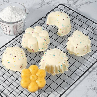 Cute Sprinkle Design Silicone Molder Non-stick Cake Muffin Baking Mold TSC