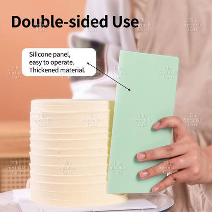 Soft Scraper Fine Edge Straight Cake Smoother and Trowel Baking Tool