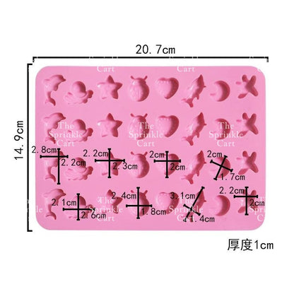 Gummy Bear Sea Animal Pig Mini Molder Chocolate Mould Silicone