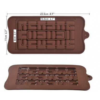 Silicone Chocolate Molder Bar Baking Jelly Resin Crafting Molder Decoration Chocolate Series