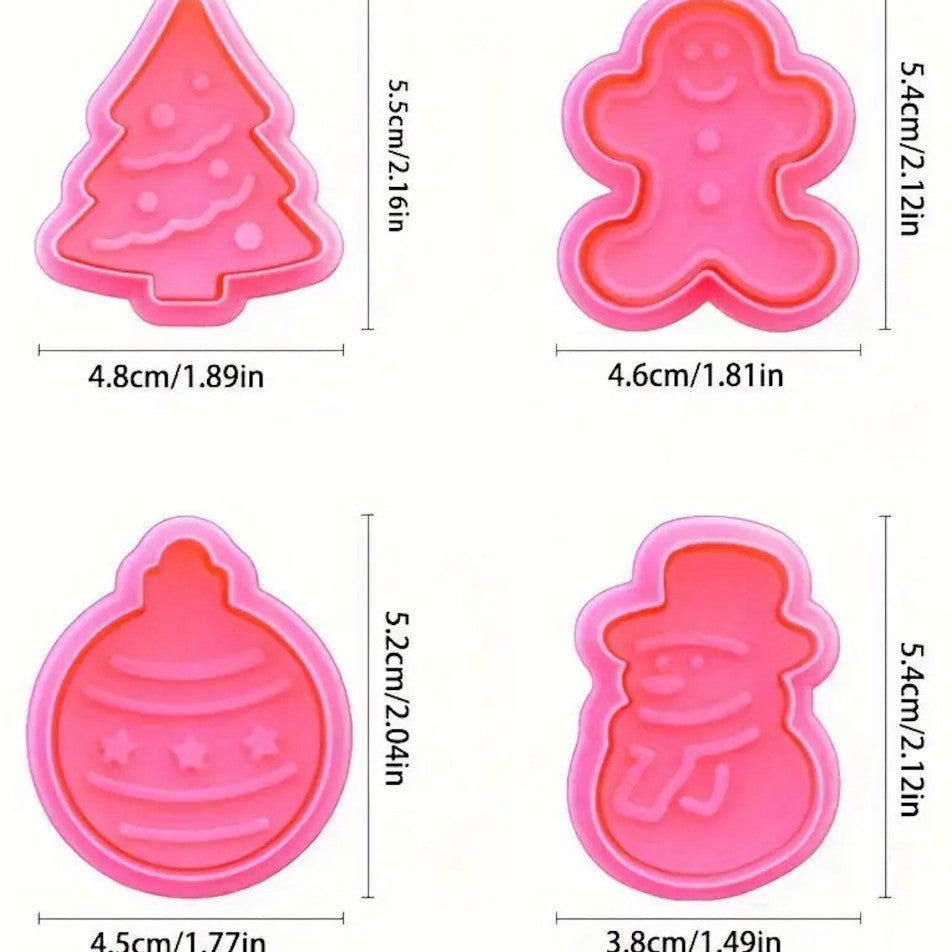 Merry Christmas Leaves Fondant Cutter Gingerbread Cookie Cutter Plastic DIY Lettering Pasko Cutter