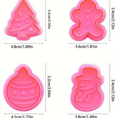Merry Christmas Leaves Fondant Cutter Gingerbread Cookie Cutter Plastic DIY Lettering Pasko Cutter