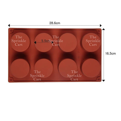 Silicone Round Cavity Biscuit Chocolate Mold Dessert for Baking Molder TSC