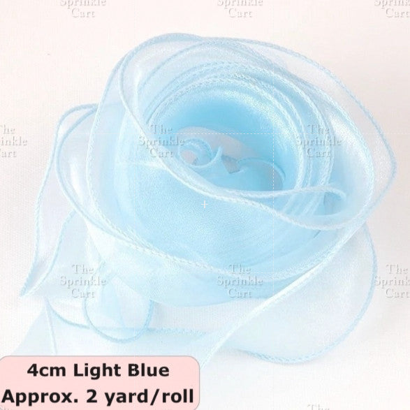 Fishtail Ribbon Wave Net Yarn Mermaid Tail for DIY Flower Bouquet TSC
