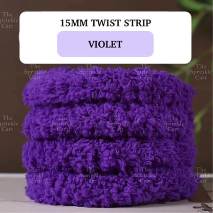15mm Coral Velvet Twist Stick Plush Strip for DIY TSC