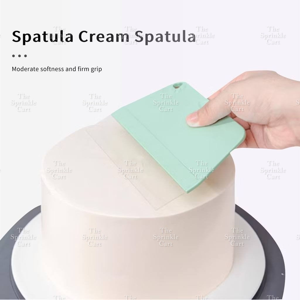 Soft Scraper Fine Edge Straight Cake Smoother and Trowel Baking Tool