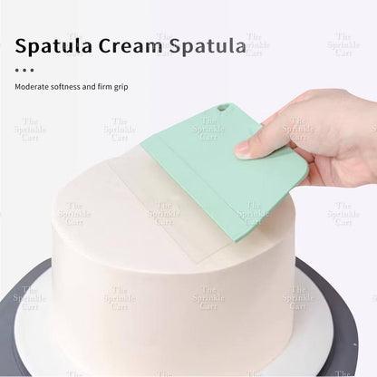 Soft Scraper Fine Edge Straight Cake Smoother and Trowel Baking Tool