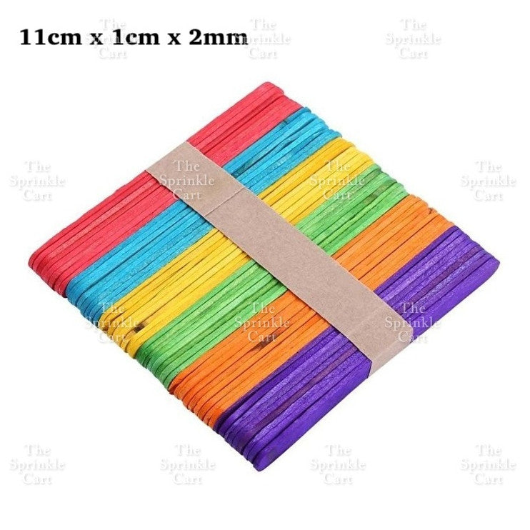 Acrylic and Wooden Ice Cream Popsicle Stick Transparent Colorful Popsicle TSC