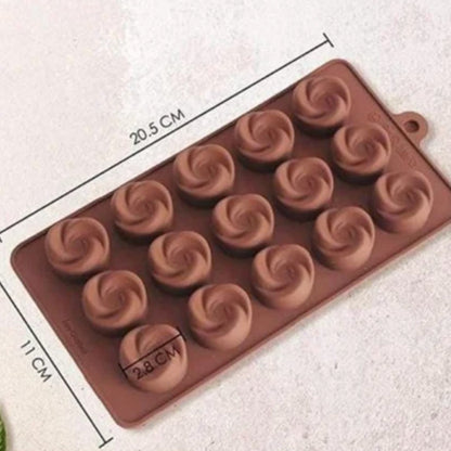 Flower Theme Silicone  Chocolate Fondant Molder Resin Cake Jelly Baking Supply Decoration