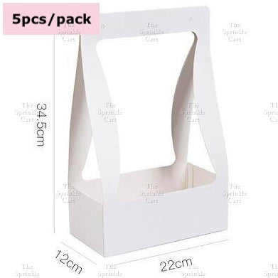 Flower Paper Basket Holder for Floral Arrangement  DIY Gift Bouquet TSC