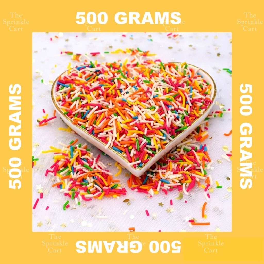 500g Edible Confetti Vermicelli Candy Sprinkles Dragees TSC