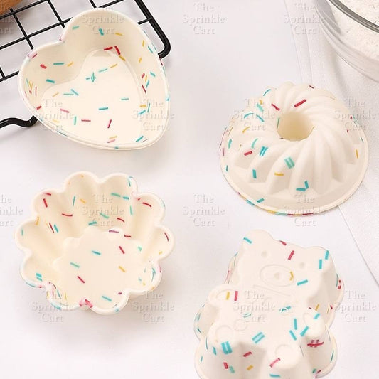 Cute Sprinkle Design Silicone Molder Non-stick Cake Muffin Baking Mold TSC