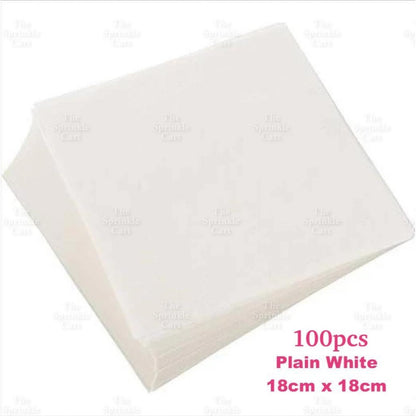 Bento Cake Box Clamshell Wax Paper Non grease Food Wrapper TSC