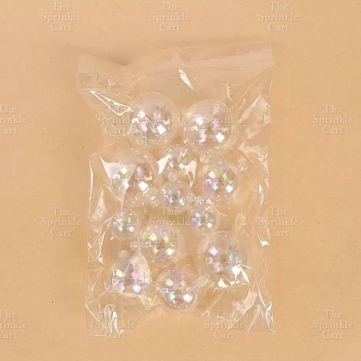 Balls Cake Topper Gold Silver White Pink Blue Yellow Decoration Birthday Swirl Ball Spiral Ball