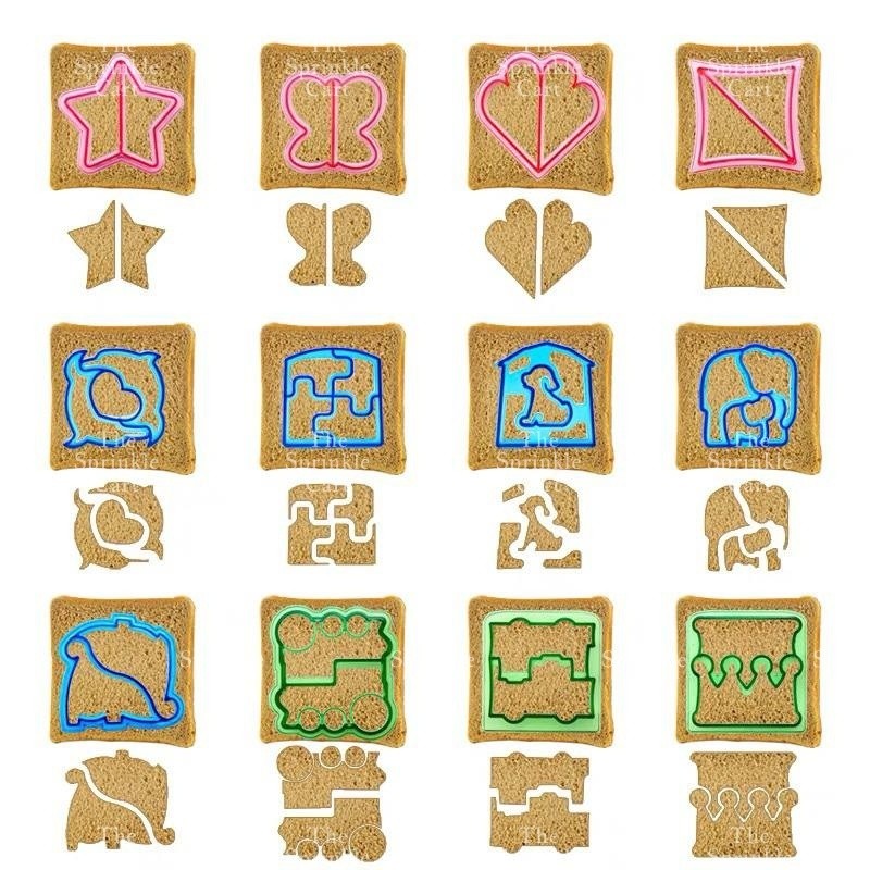 Bread Cutter Molder DIY Children Cartoon Sandwich Cutting Toast Mold Sauce Bottle TSC