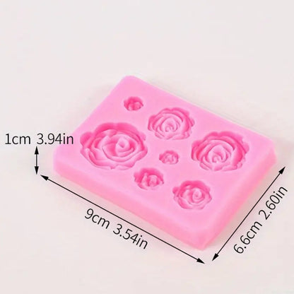 Flower Theme Silicone  Chocolate Fondant Molder Resin Cake Jelly Baking Supply Decoration