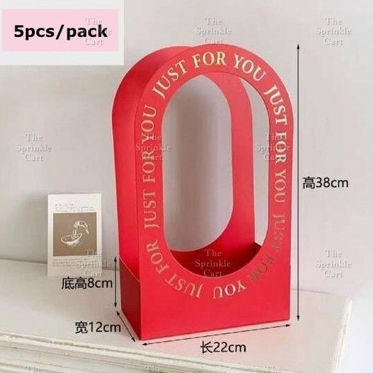 Flower Paper Basket Holder for Floral Arrangement  DIY Gift Bouquet TSC