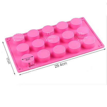 Silicone Round Cavity Biscuit Chocolate Mold Dessert for Baking Molder TSC