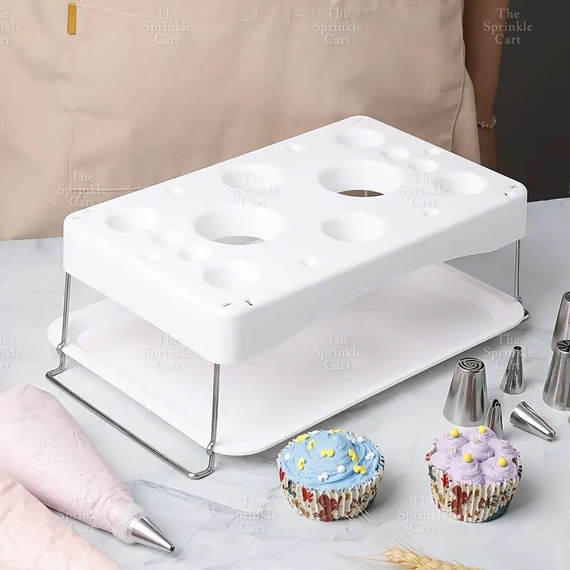 Pastry Bag Holder Icing Bag Stand Decorating Bag Holder Piping Bag Shelf Organized