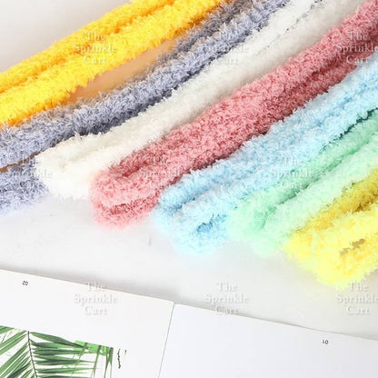 15mm Coral Velvet Twist Stick Plush Strip for DIY TSC