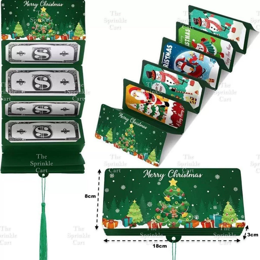 Surprise Money Pulling Box and Money Accordion Angpao Envelope DIY 3D Puzzle Cake Gift TSC