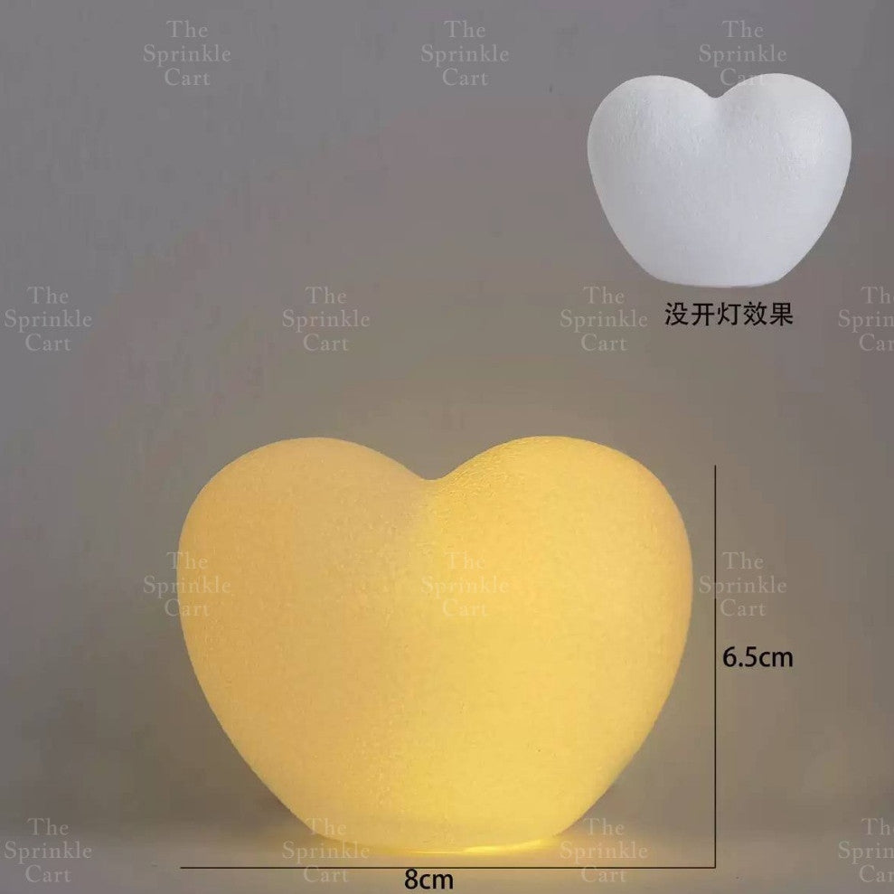 Moon Heart Night Light Lamp LED Cake Topper Decoration TSC