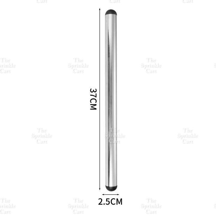 Stainless Steel Dough Rolling Pin and Wheel Pizza Cutter Spatula Baking Tools TSC