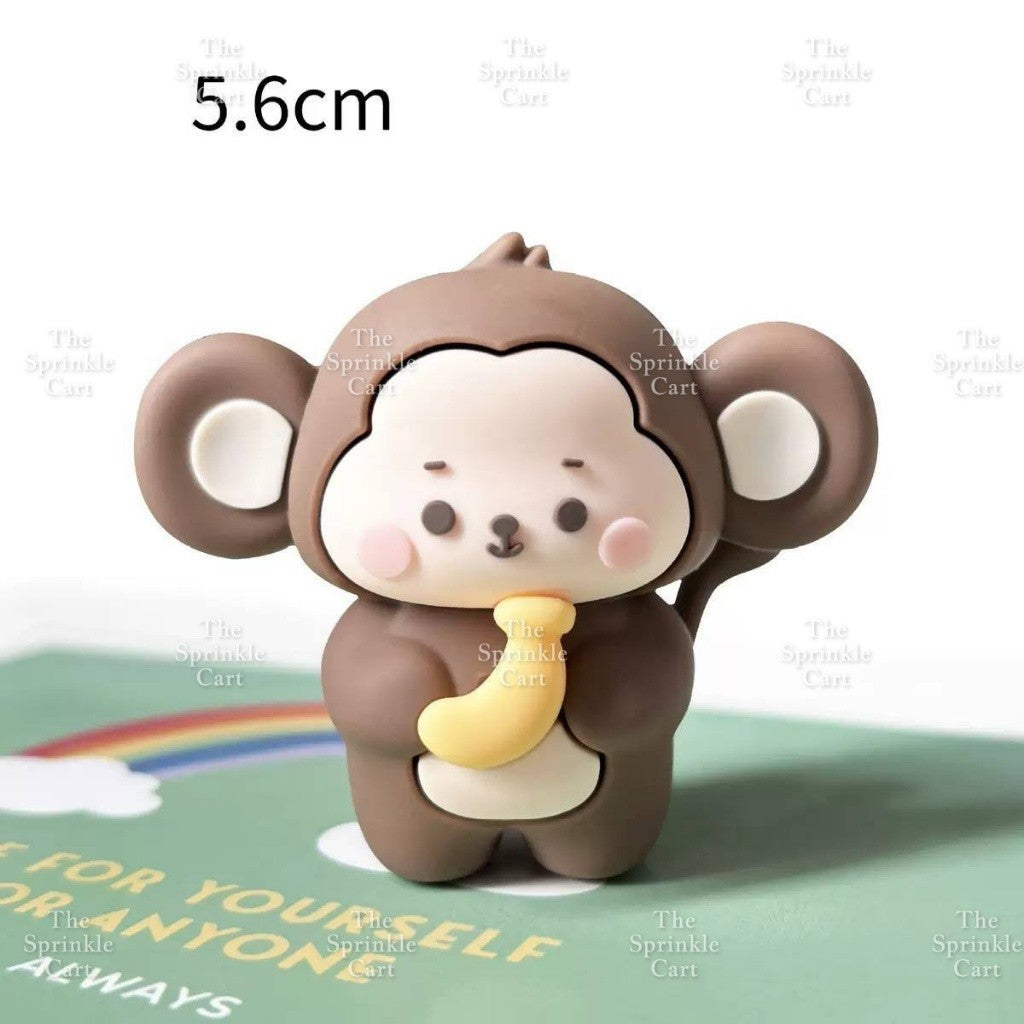Animal Safari Farm Theme Cake Topper Wild Animal Jungle World Figurine Decoration TSC