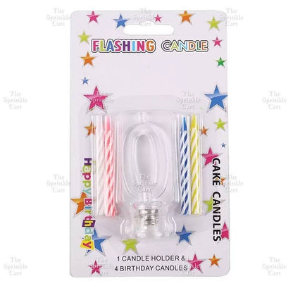 Happy Birthday Letter and Number LED Candle Topper Holder TSC