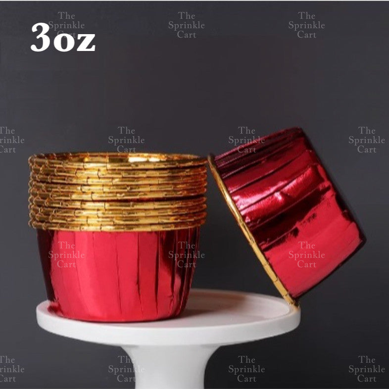 50pcs Colorful Foil Cupcake Liner Paper Cups Baking Muffin Liner