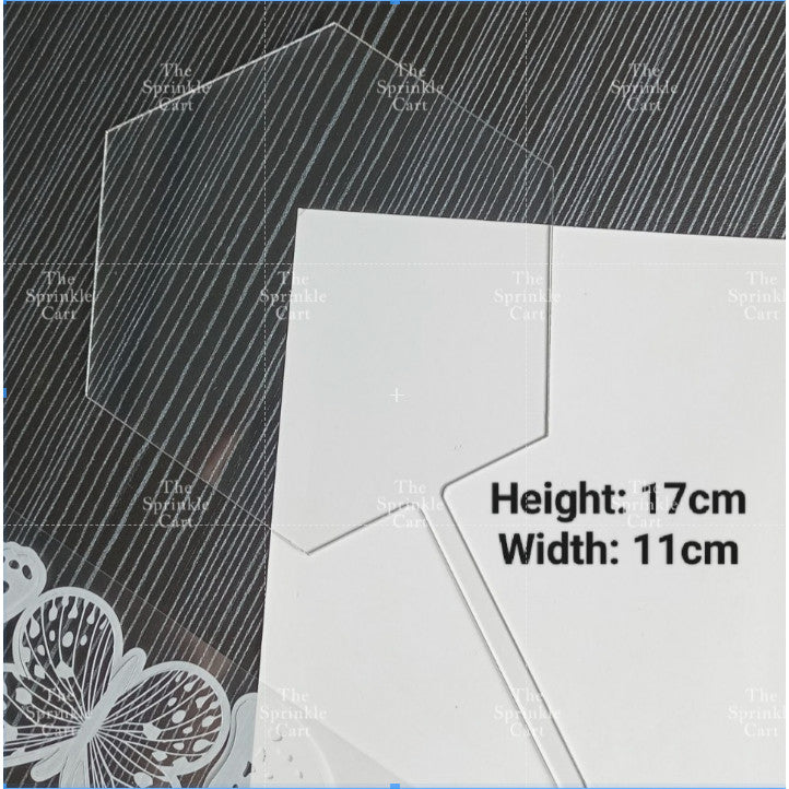 Transparent Happy Birthday Acrylic Topper Cake Decoration TSC