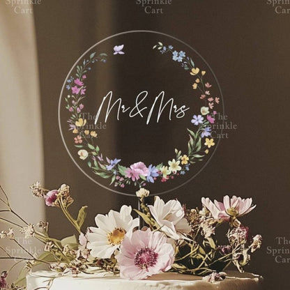 Transparent Happy Birthday Acrylic Topper Cake Decoration TSC
